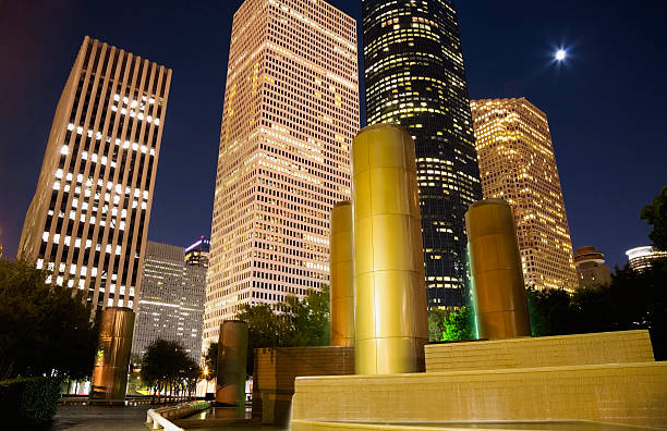 Houston nighttime cityscape