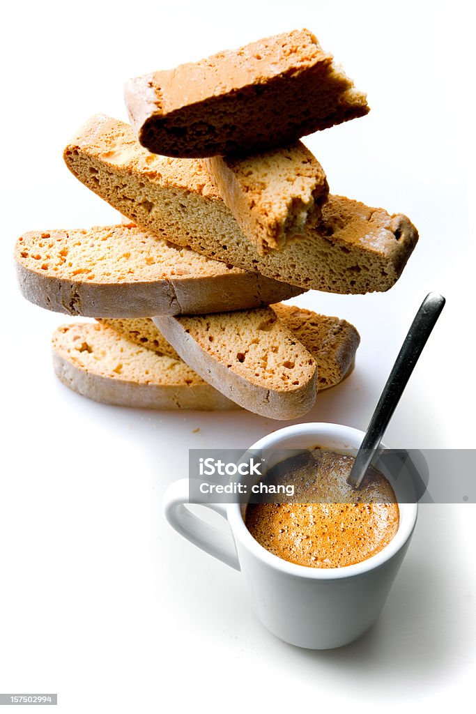 biscotti e caffè - Foto stock royalty-free di Bevanda calda