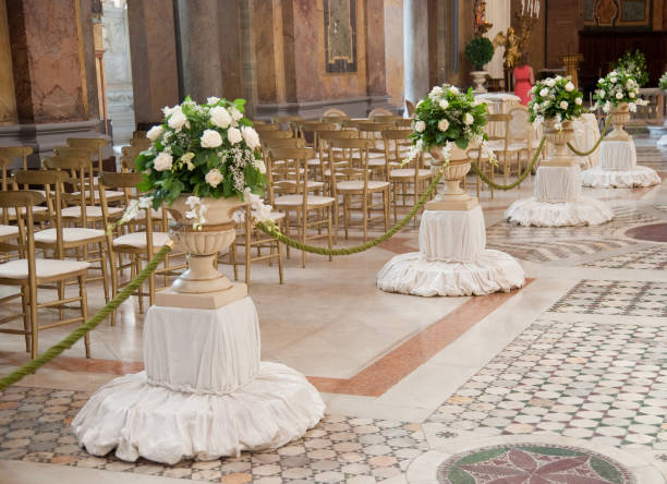 istock wedding ornament in chruch 157503201