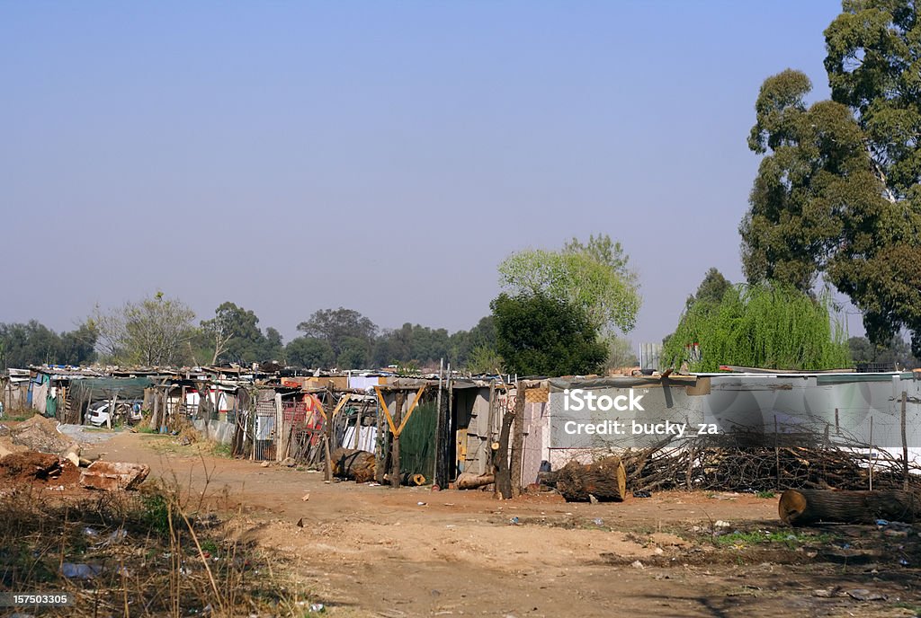 close up of a squatter camp near Soweto, South Africa Part of a squatter camp (Or a shanty town) near Soweto, South Africa. Apartheid Stock Photo