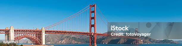 Photo libre de droit de Golden Gate Bridge De San Francisco Bay Promontoire De Marin Panorama En Californie banque d'images et plus d'images libres de droit de Horizon urbain