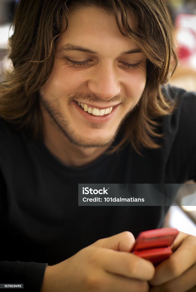 Mensagens de texto - Foto de stock de Homens royalty-free