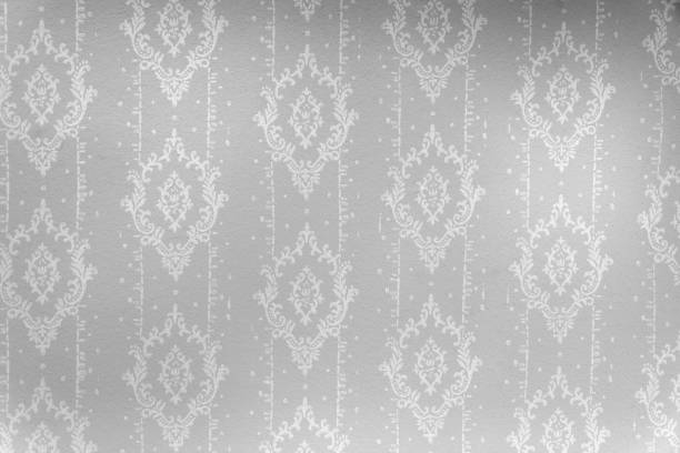 istock wallpaper in black and white with ornaments 157503945