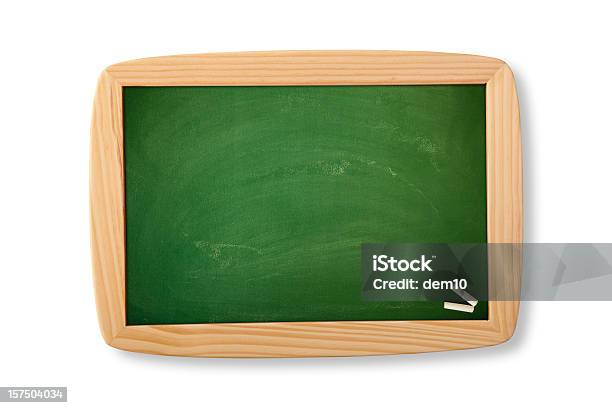 Green Chalkboard Foto de stock y más banco de imágenes de Color - Tipo de imagen - Color - Tipo de imagen, Comienzo del año escolar, Comunicado