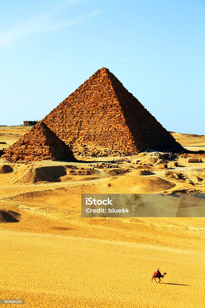 Deux Pyramides de Gizeh, Egypte - Photo de Pyramide - Forme géométrique libre de droits