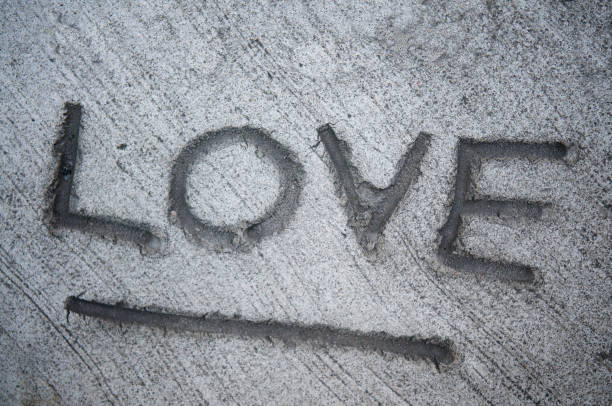 istock Word Love Written in Concrete 157504277