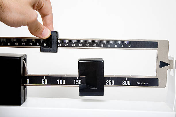istock Scale to measure lengths with an adjustable slider 157504369