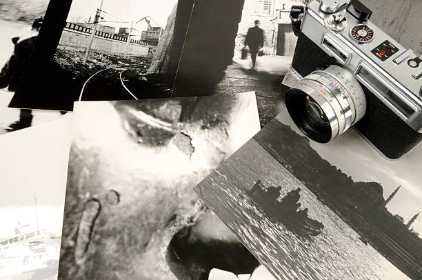 fragment of an old film camera