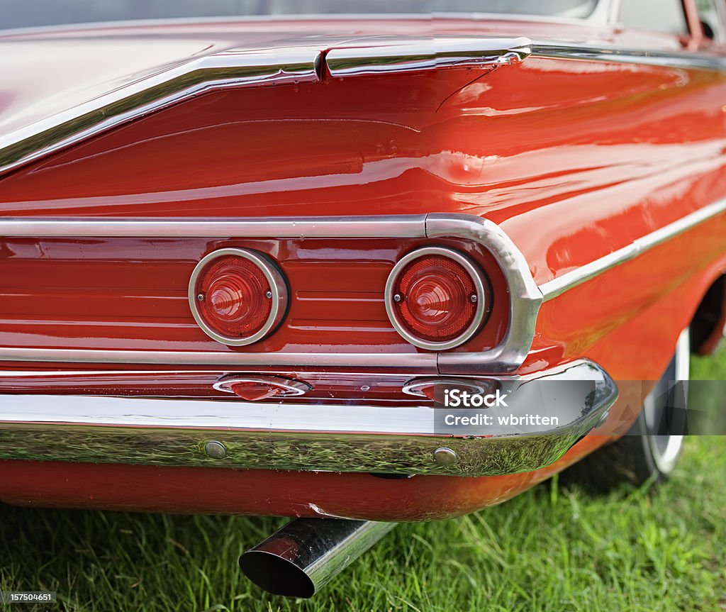 Clássico carro Series- Tailfin - Foto de stock de Vermelho royalty-free