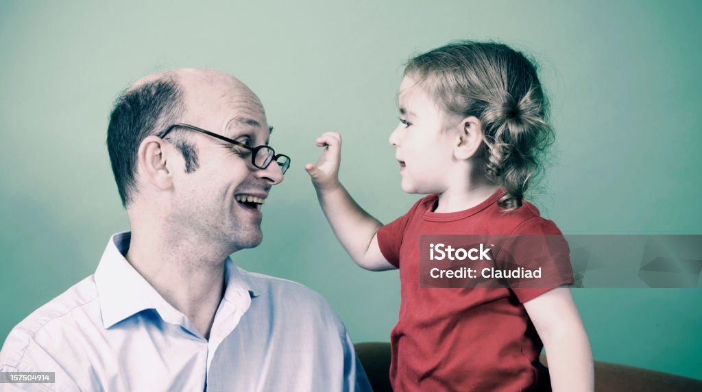 Nonno con Nipote femmina - Foto stock royalty-free di 2-3 anni