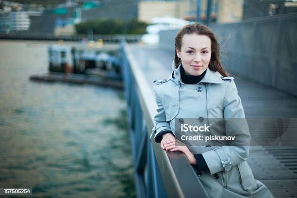 Young Woman Is Waiting Stock Photo - Download Image Now - Adult, Adults Only, Autumn