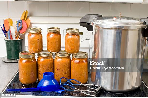 Preserving Food Stock Photo - Download Image Now - Pressure Cooker, Canning, Bottle