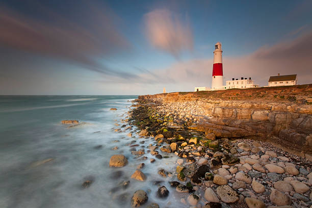 Portland Bill Twilight  bill of portland stock pictures, royalty-free photos & images