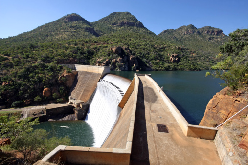 water dam at the Blyde River Canyon, Mpumalanga - South Africa