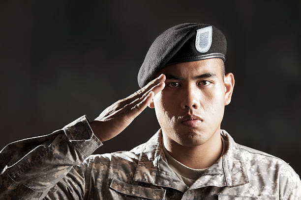 istock military salute 157505457
