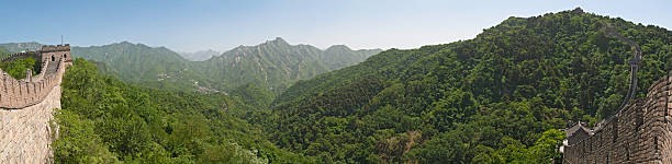 istock China Great Wall lush green mountains panorama Mutianyu 157505517