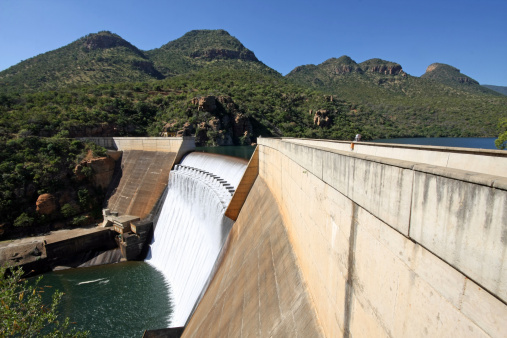 water dam at the Blyde River Canyon, Mpumalanga - South Africa