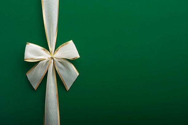 Vert cadeau avec un arc - Photo