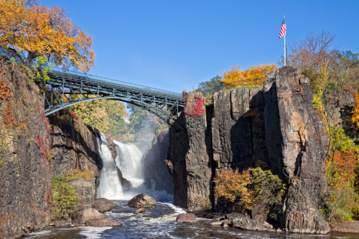 Great Falls in Paterson NJ is the second largest waterfalls on the East Coast.