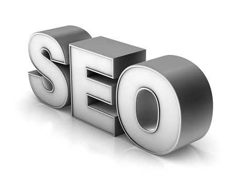 3D word for SEO \