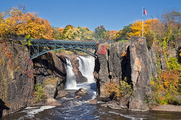 Great Falls in Paterson New Jersey stock photo