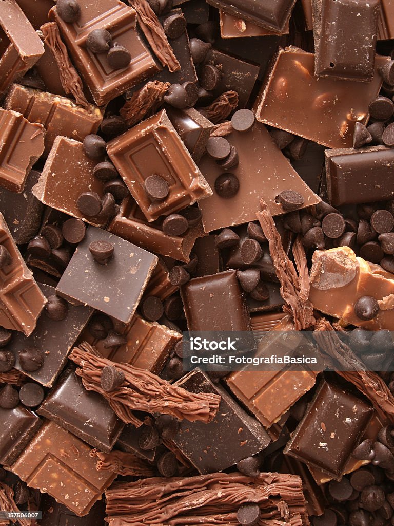 Morceaux de chocolat au lait - Photo de Chocolat libre de droits