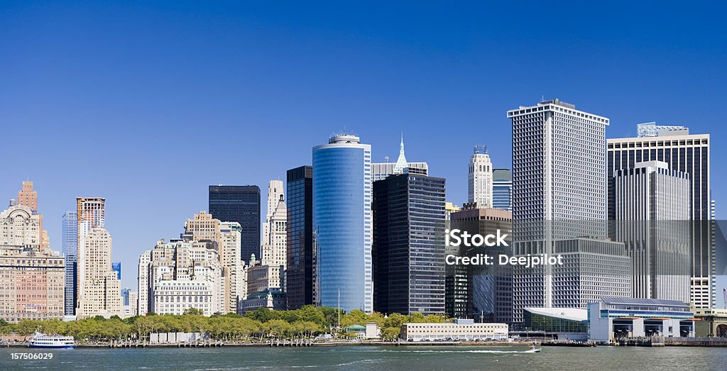 Parcial New York City Skyline da água - Royalty-free Ao Ar Livre Foto de stock