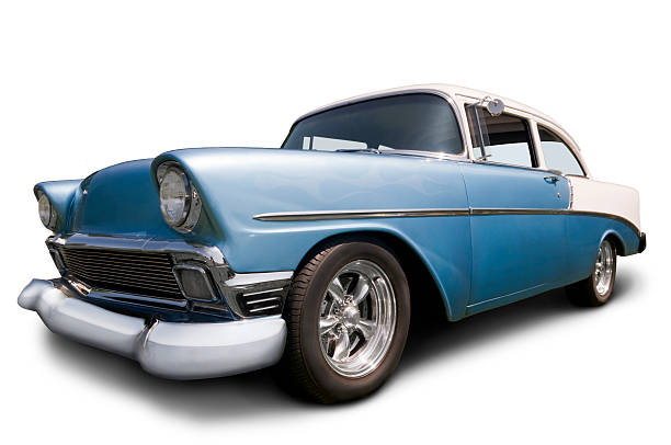 istock Classic 1956 Chevrolet on white w/ clipping path 157506051