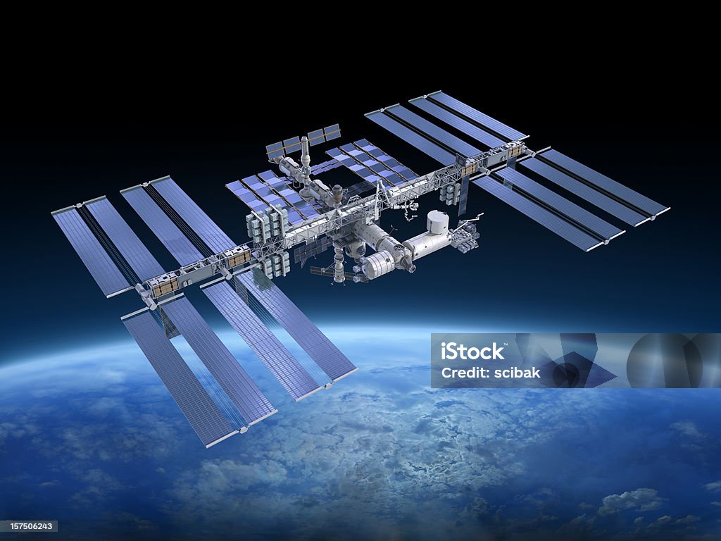 국제 우주 정거장 ISS - 로열티 프리 국제 우주 정거장 스톡 사진
