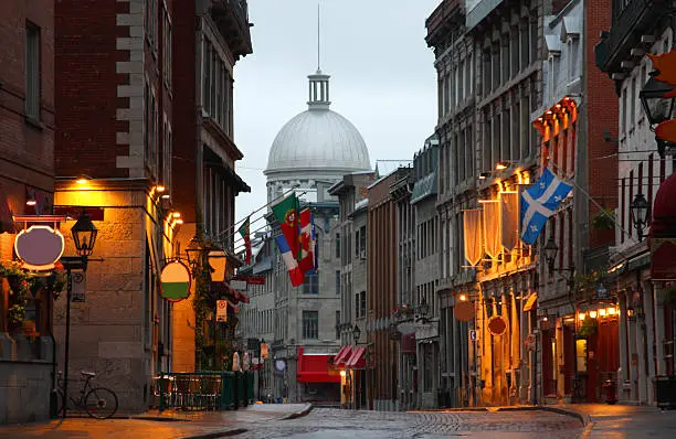 Old Montreal is the oldest area in the city of Montreal, Quebec, Canada, dating back to New France. Old Montreal itself is a major tourist draw; with the oldest of its buildings dating to the 17th century, it is one of the oldest urban areas in North America
