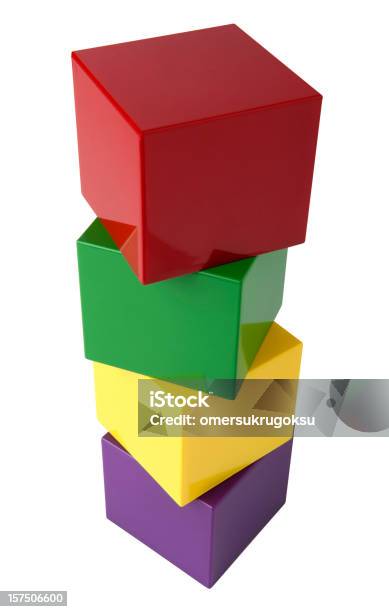 Cubi - Fotografie stock e altre immagini di Cubo - Cubo, Giocare, Plastica