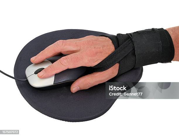 zegen Transformator ergens bij betrokken zijn Rsi Wrist Support Strap Stock Photo - Download Image Now - Wrist, Mouse Pad,  Orthopaedic Brace - iStock