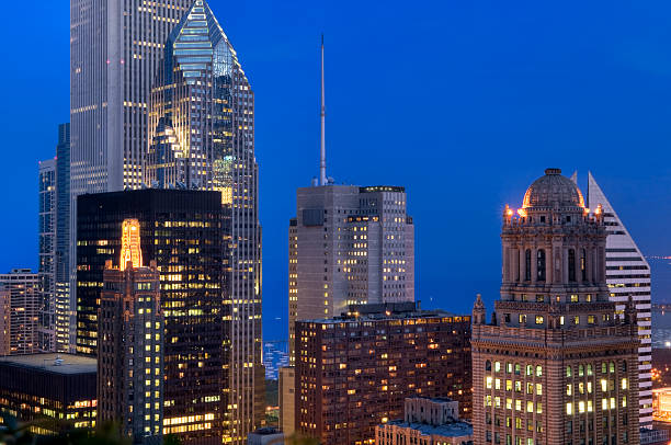 istock Chicago - River East at Dusk 157507133