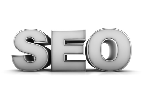 3D word for SEO \