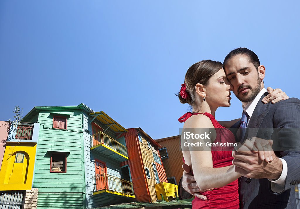 Argentine couple dancing Tango in the streets of Buenos Aires  Buenos Aires Stock Photo