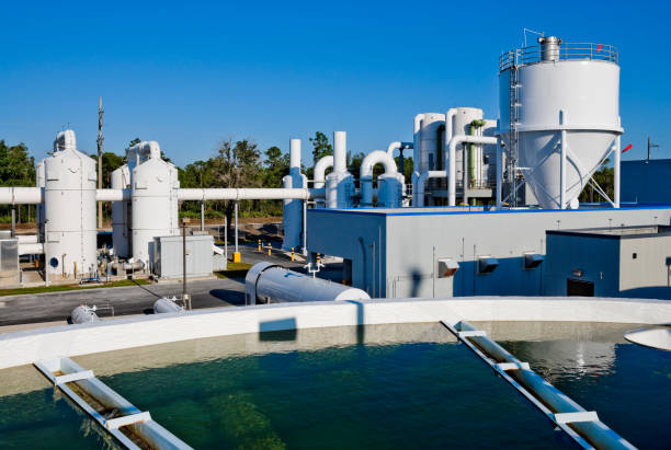 istock Water Treatment Facility with Water Tank in Foreground 157507397
