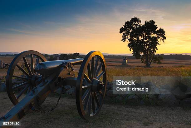 Gettysburg Sunset Stock Photo - Download Image Now - American Civil War, Gettysburg National Military Park, Civil War