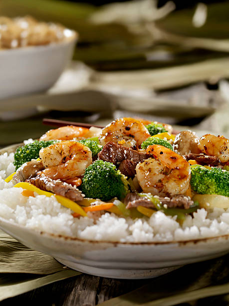 Szechuan Beef and Shrimp Stirfry