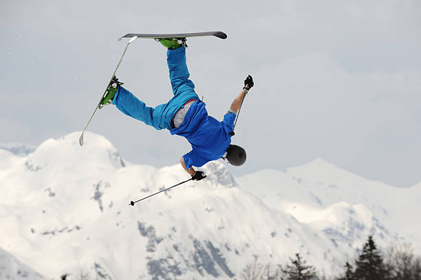 istock Free style skier performing acrobatics 157507746