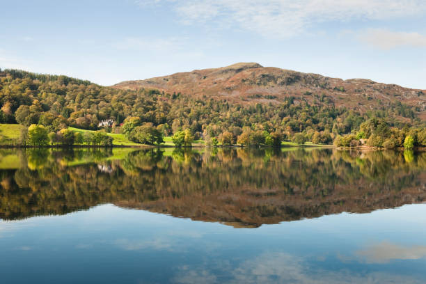 istock Beautiful Autumn Reflection in Lake Grasmere 157508247
