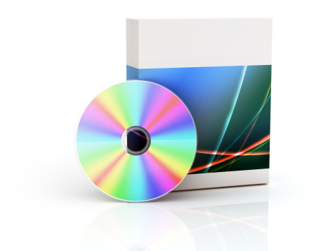 Customized Software Box. Digitally Generated Image isolated on white background
