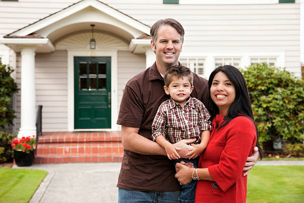 istock Young Family at Home 157508397