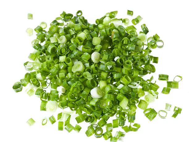 Photo of diced green onions