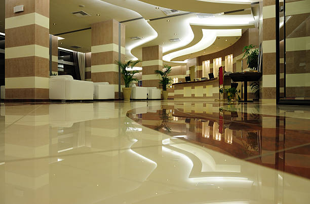 istock Hotel entrance in marble and stone 157508422