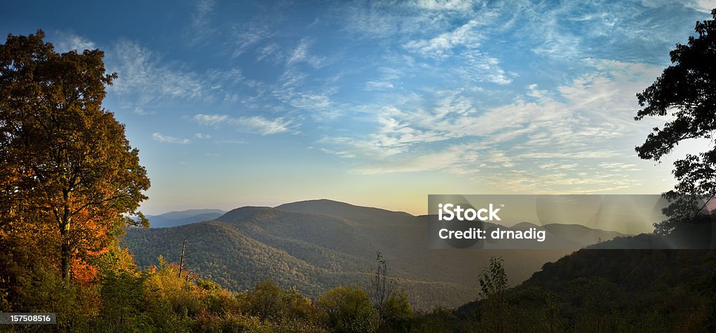 Montanhas Blue Ridge no Outono Panorama - Royalty-free Virgínia - Estado dos EUA Foto de stock