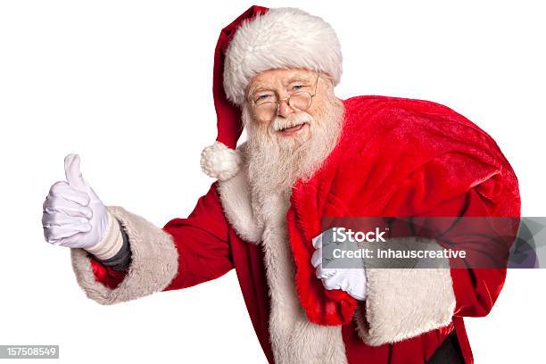 Imágenes Reales De Santa Claus Con Bolsa De Regalos Tiene Foto de stock y más banco de imágenes de Papá Noel