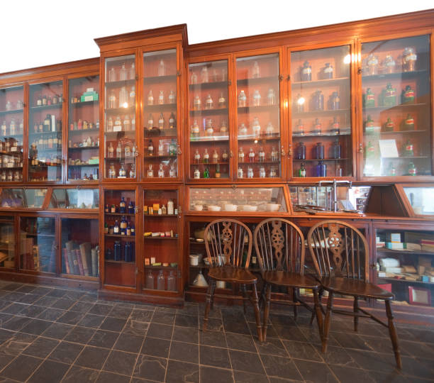 medieval traditional pharmacy in germany ,europe.