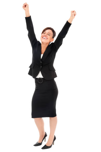 istock Elated Businesswoman 157508796