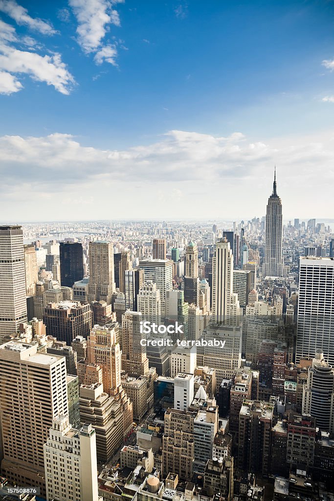 Manhattan, New York City Skyline - Zbiór zdjęć royalty-free (Budynek z zewnątrz)