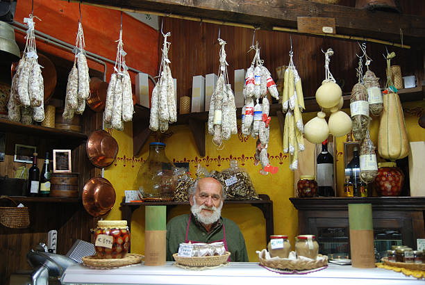 istock Traditional Italian food store 157508890